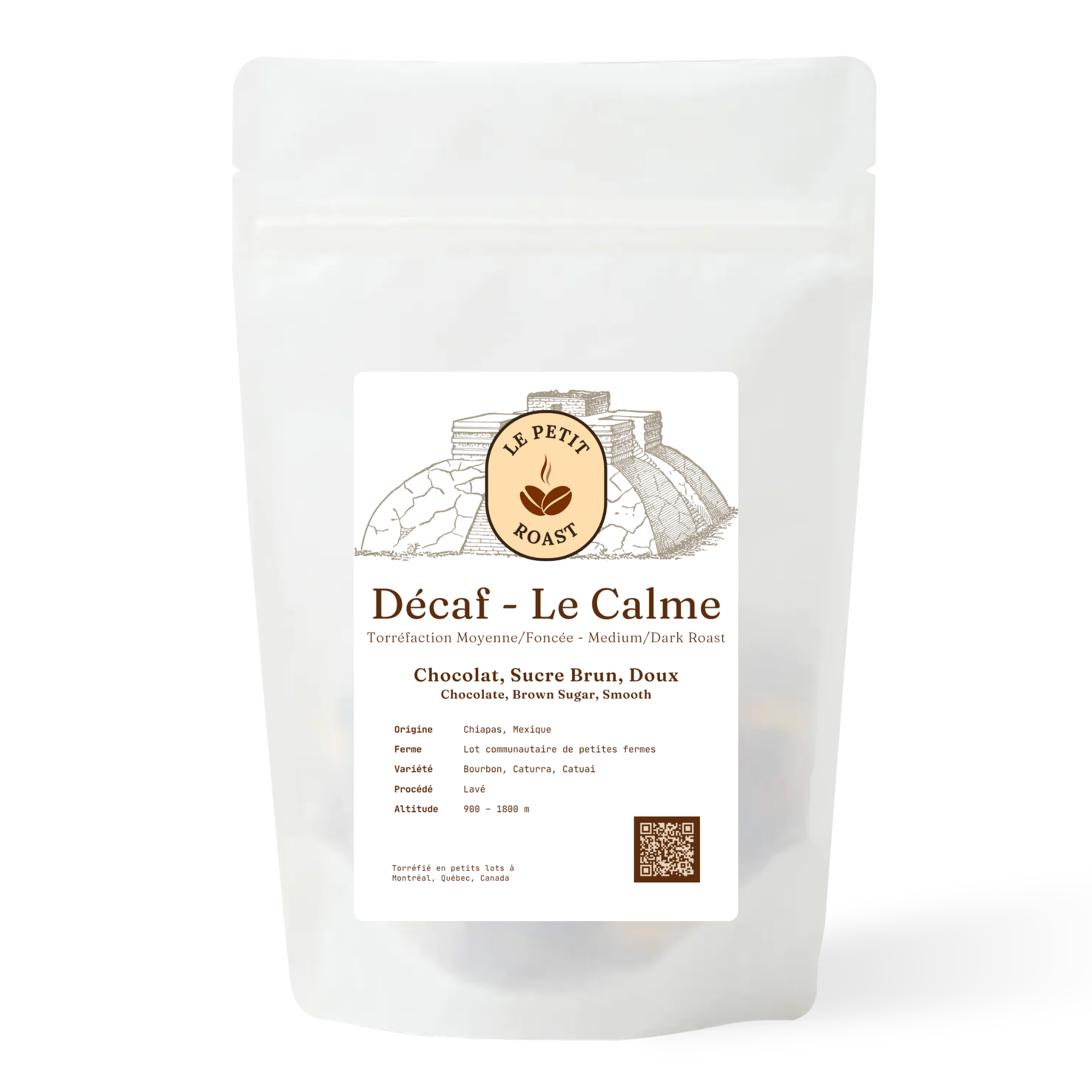 Decaf Le Calme — Mexican decaf specialty coffee bag