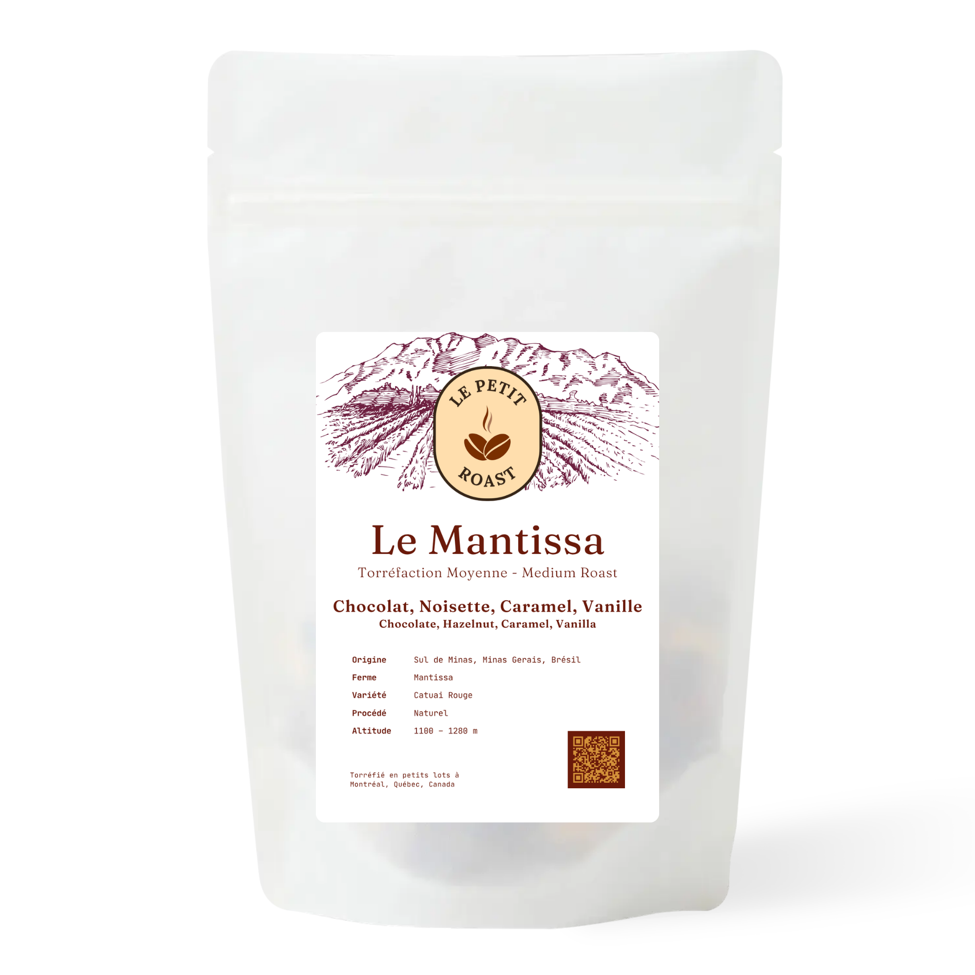 Le Mantissa — Brazilian medium-roast specialty coffee bag from Le Petit Roast