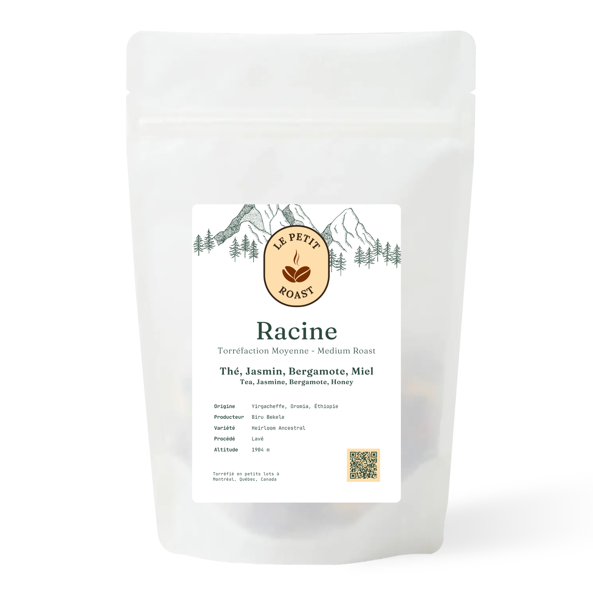 Racine — Ethiopian Yirgacheffe specialty coffee bag